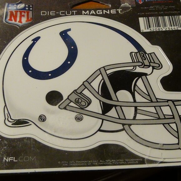 (2) NFL Indianapolis Colts 5" inch Cut-Out Auto Magnet Helmet by WinCraft Truck - Picture 9 of 10